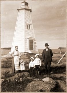 stavik, vänern, fyr, fyrvaktare, lighthouse, lighthouse keeper, generation, 1905